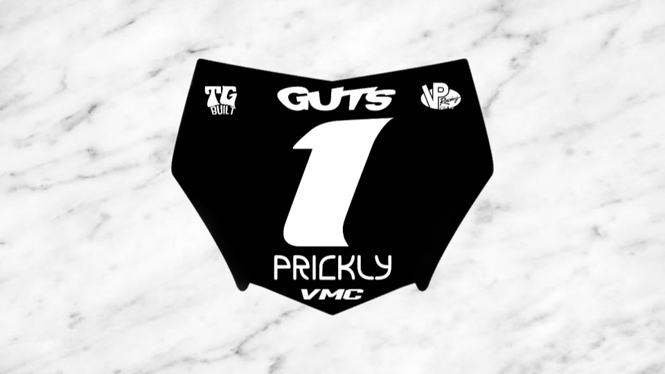 motocuts plate decal(sparkle)